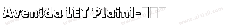 Avenida LET Plain1字体转换